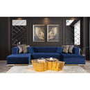 Nova Wholesale Furniture Elisha Fabric 3 pc Sectional ELISHA-NAVY IMAGE 1