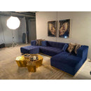 Nova Wholesale Furniture Elisha Fabric 3 pc Sectional ELISHA-NAVY IMAGE 3