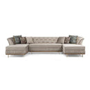 Nova Wholesale Furniture Marilyn Fabric 3 pc Sectional MARILYN-IVORY IMAGE 1