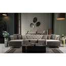 Nova Wholesale Furniture Marilyn Fabric 3 pc Sectional MARILYN-IVORY IMAGE 5