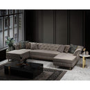 Nova Wholesale Furniture Marilyn Fabric 3 pc Sectional MARILYN-IVORY IMAGE 8