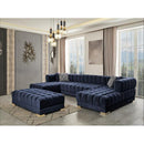 Nova Wholesale Furniture Ariana Fabric 3 pc Sectional ARIANA-BLUE IMAGE 1