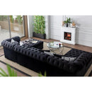 Nova Wholesale Furniture Larry Fabric 3 pc Sectional LARRY-BLACK IMAGE 11