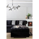 Nova Wholesale Furniture Larry Fabric 3 pc Sectional LARRY-BLACK IMAGE 14