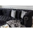 Nova Wholesale Furniture Larry Fabric 3 pc Sectional LARRY-BLACK IMAGE 20