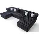 Nova Wholesale Furniture Larry Fabric 3 pc Sectional LARRY-BLACK IMAGE 3