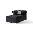 Nova Wholesale Furniture Larry Fabric 3 pc Sectional LARRY-BLACK IMAGE 5