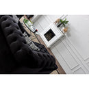 Nova Wholesale Furniture Larry Fabric 3 pc Sectional LARRY-BLACK IMAGE 7