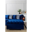 Nova Wholesale Furniture Larry Fabric 3 pc Sectional LARRY-NAVY IMAGE 16