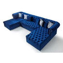 Nova Wholesale Furniture Larry Fabric 3 pc Sectional LARRY-NAVY IMAGE 3