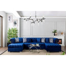 Nova Wholesale Furniture Larry Fabric 3 pc Sectional LARRY-NAVY IMAGE 6