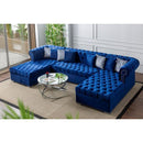 Nova Wholesale Furniture Larry Fabric 3 pc Sectional LARRY-NAVY IMAGE 8
