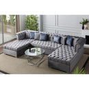 Nova Wholesale Furniture Larry Fabric 3 pc Sectional LARRY-GRAY IMAGE 3