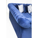 Nova Wholesale Furniture Luxen Fabric 3 pc Sectional LUXEN-BLUE IMAGE 2