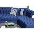 Nova Wholesale Furniture Luxen Fabric 3 pc Sectional LUXEN-BLUE IMAGE 4