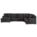 Nova Wholesale Furniture Balwyn Fabric 4 pc Sectional BALWYN-SMOKE-LAF-4P IMAGE 3
