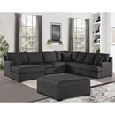 Nova Wholesale Furniture Balwyn Fabric 4 pc Sectional BALWYN-SMOKE-LAF-4P IMAGE 4