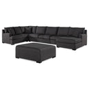 Nova Wholesale Furniture Balwyn Fabric 4 pc Sectional BALWYN-SMOKE-RAF-4P IMAGE 1
