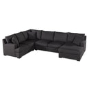 Nova Wholesale Furniture Balwyn Fabric 4 pc Sectional BALWYN-SMOKE-RAF-4P IMAGE 2