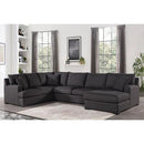Nova Wholesale Furniture Balwyn Fabric 4 pc Sectional BALWYN-SMOKE-RAF-4P IMAGE 6