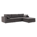 Nova Wholesale Furniture Arny Fabric 3 pc Sectional ARNY-SMOKE-S/S/A/O IMAGE 1