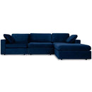 Nova Wholesale Furniture Arny Fabric 3 pc Sectional ARNY-NAVY IMAGE 1