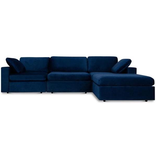 Nova Wholesale Furniture Arny Fabric 3 pc Sectional ARNY-NAVY IMAGE 1