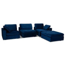 Nova Wholesale Furniture Arny Fabric 3 pc Sectional ARNY-NAVY IMAGE 2