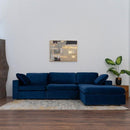 Nova Wholesale Furniture Arny Fabric 3 pc Sectional ARNY-NAVY IMAGE 4