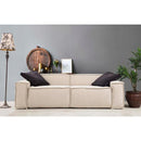 Nova Wholesale Furniture Marcella Fabric 5 pc Sectional MARCELLA-IVORY IMAGE 11