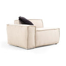 Nova Wholesale Furniture Marcella Fabric 5 pc Sectional MARCELLA-IVORY IMAGE 2