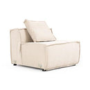 Nova Wholesale Furniture Marcella Fabric 5 pc Sectional MARCELLA-IVORY IMAGE 4