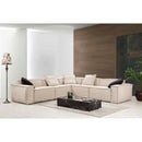 Nova Wholesale Furniture Marcella Fabric 5 pc Sectional MARCELLA-IVORY IMAGE 8