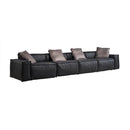 Nova Wholesale Furniture Marcella Fabric 5 pc Sectional MARCELLA-BLACK IMAGE 3
