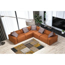 Nova Wholesale Furniture Marcella Fabric 5 pc Sectional MARCELLA-MAHOGANY IMAGE 2