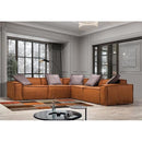 Nova Wholesale Furniture Marcella Fabric 5 pc Sectional MARCELLA-MAHOGANY IMAGE 3