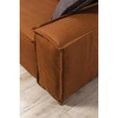 Nova Wholesale Furniture Marcella Fabric 5 pc Sectional MARCELLA-MAHOGANY IMAGE 4