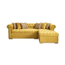 Nova Wholesale Furniture Audrey Fabric 2 pc Sectional AUDREY-MUSTARD IMAGE 1