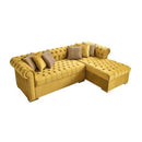 Nova Wholesale Furniture Audrey Fabric 2 pc Sectional AUDREY-MUSTARD IMAGE 2
