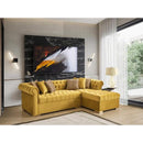 Nova Wholesale Furniture Audrey Fabric 2 pc Sectional AUDREY-MUSTARD IMAGE 7