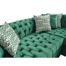 Nova Wholesale Furniture Audrey Fabric 2 pc Sectional AUDREY-GREEN IMAGE 4
