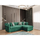 Nova Wholesale Furniture Audrey Fabric 2 pc Sectional AUDREY-GREEN IMAGE 7