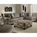 Nova Wholesale Furniture Jamba Fabric 2 pc Sectional JAMBA-MERCURY IMAGE 2