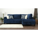 Nova Wholesale Furniture Jamba Fabric 2 pc Sectional JAMBA-NAVY IMAGE 2