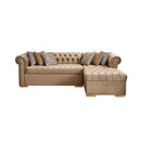 Nova Wholesale Furniture Audrey Fabric 2 pc Sectional AUDREY-MOCHA IMAGE 1