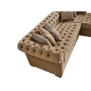 Nova Wholesale Furniture Audrey Fabric 2 pc Sectional AUDREY-MOCHA IMAGE 3