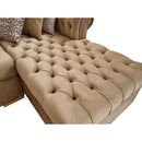 Nova Wholesale Furniture Audrey Fabric 2 pc Sectional AUDREY-MOCHA IMAGE 4