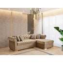 Nova Wholesale Furniture Audrey Fabric 2 pc Sectional AUDREY-MOCHA IMAGE 5