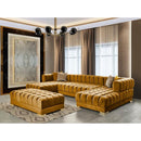 Nova Wholesale Furniture Ariana Fabric 3 pc Sectional ARIANA-MUSTARD IMAGE 1
