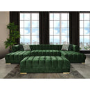 Nova Wholesale Furniture Ariana Fabric 3 pc Sectional ARIANA-GREEN IMAGE 3